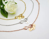 Personalized gold Infinity Necklace/Bracelet