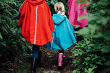 Ocean rain poncho
