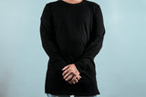 Long sleeved zip corner T-Shirt